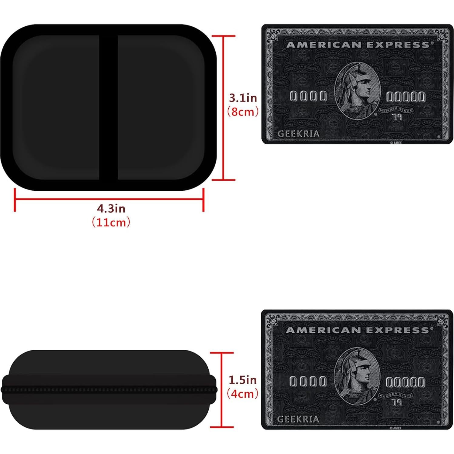 Funda Dura Geekria para Auriculares In-Ear - Negro - 2 Paquetes