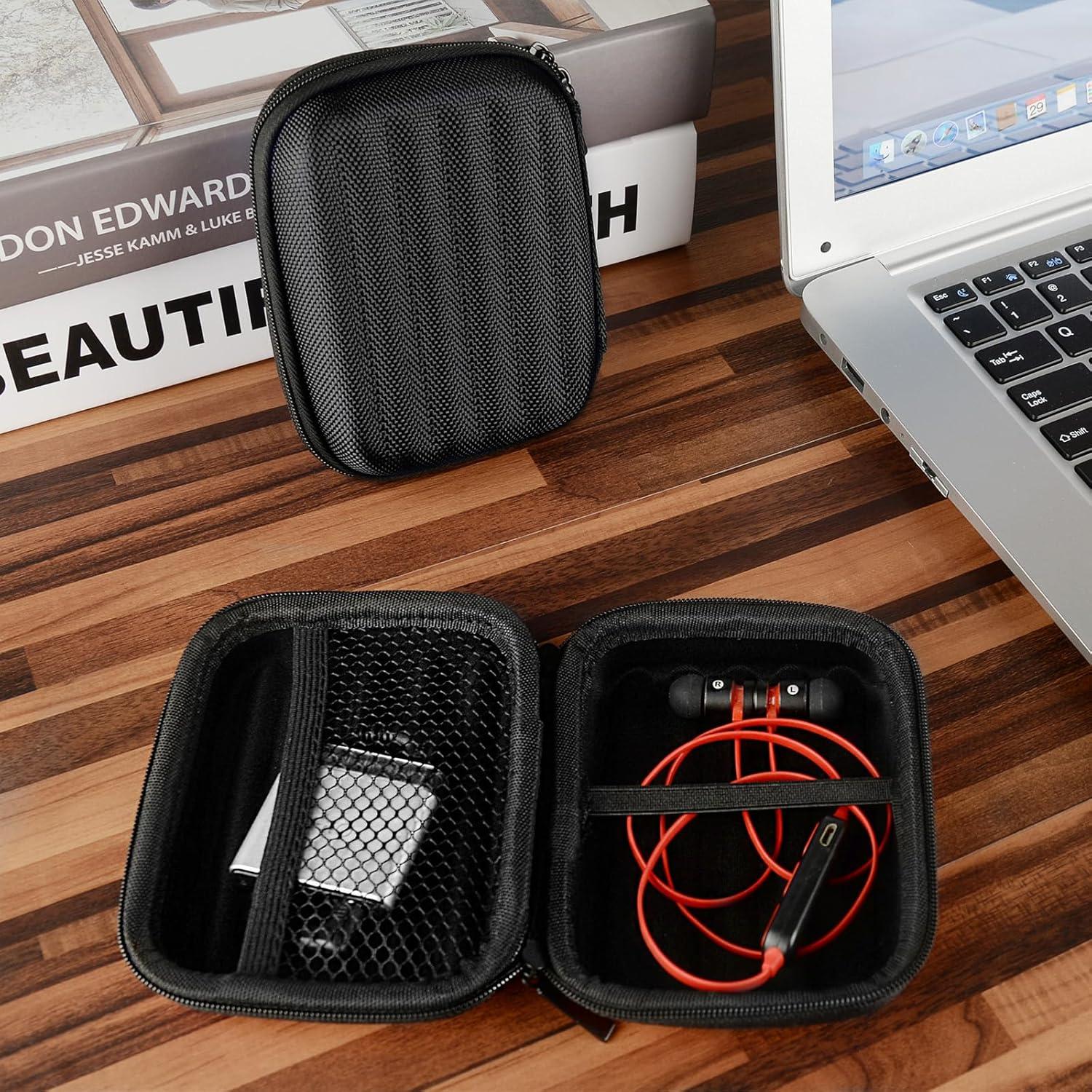 Funda Dura Geekria para Auriculares In-Ear - Negro - 2 Paquetes