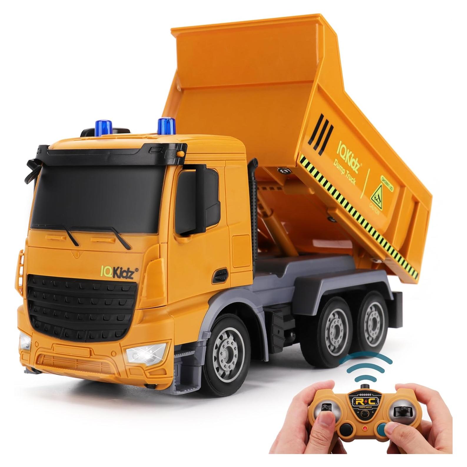Camión Volquete RC IQKidz 29.5cm con Luces para Niños 3-10 Años