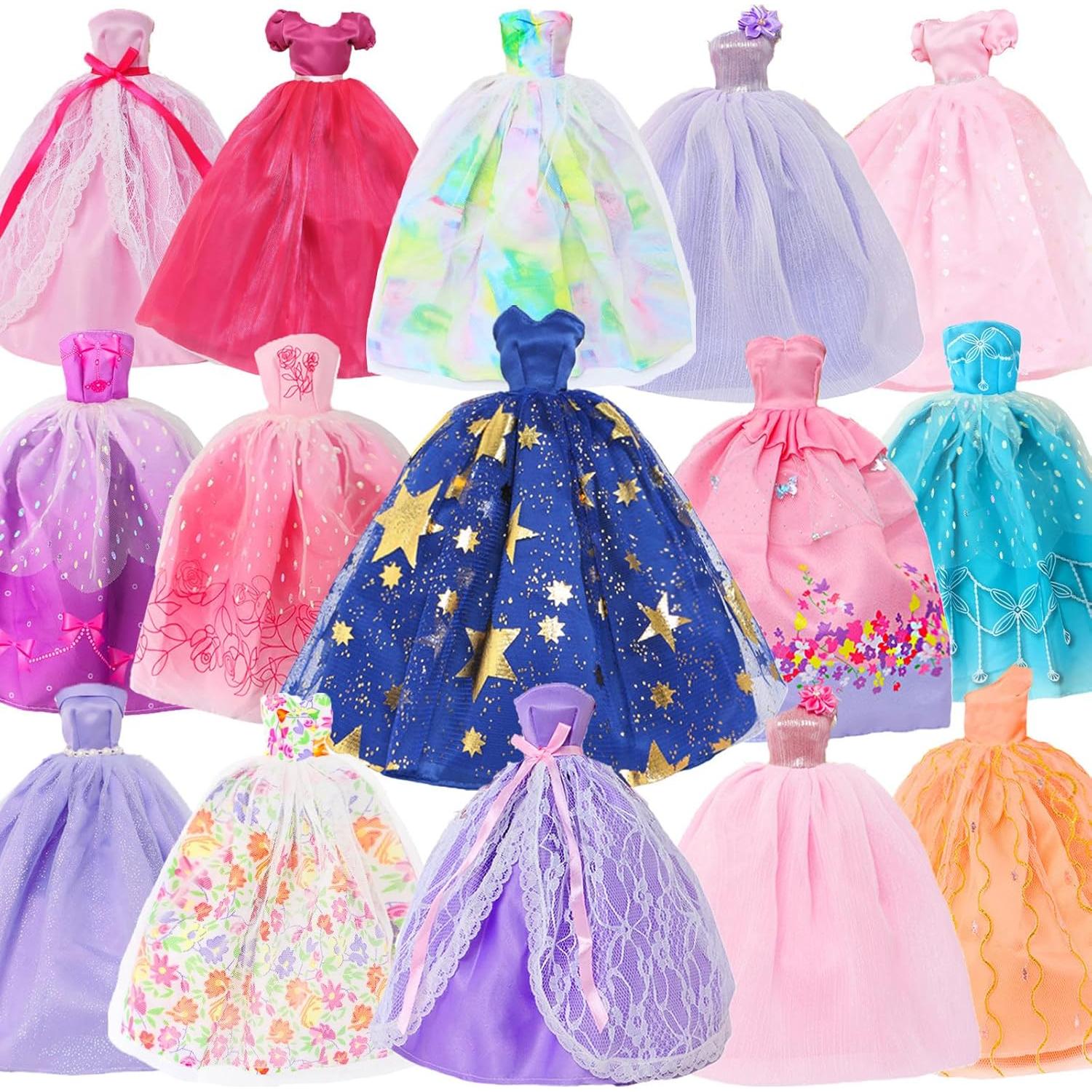 Conjunto de 5 Vestidos de Novia para Muñeca BJDBUS 28.4 cm