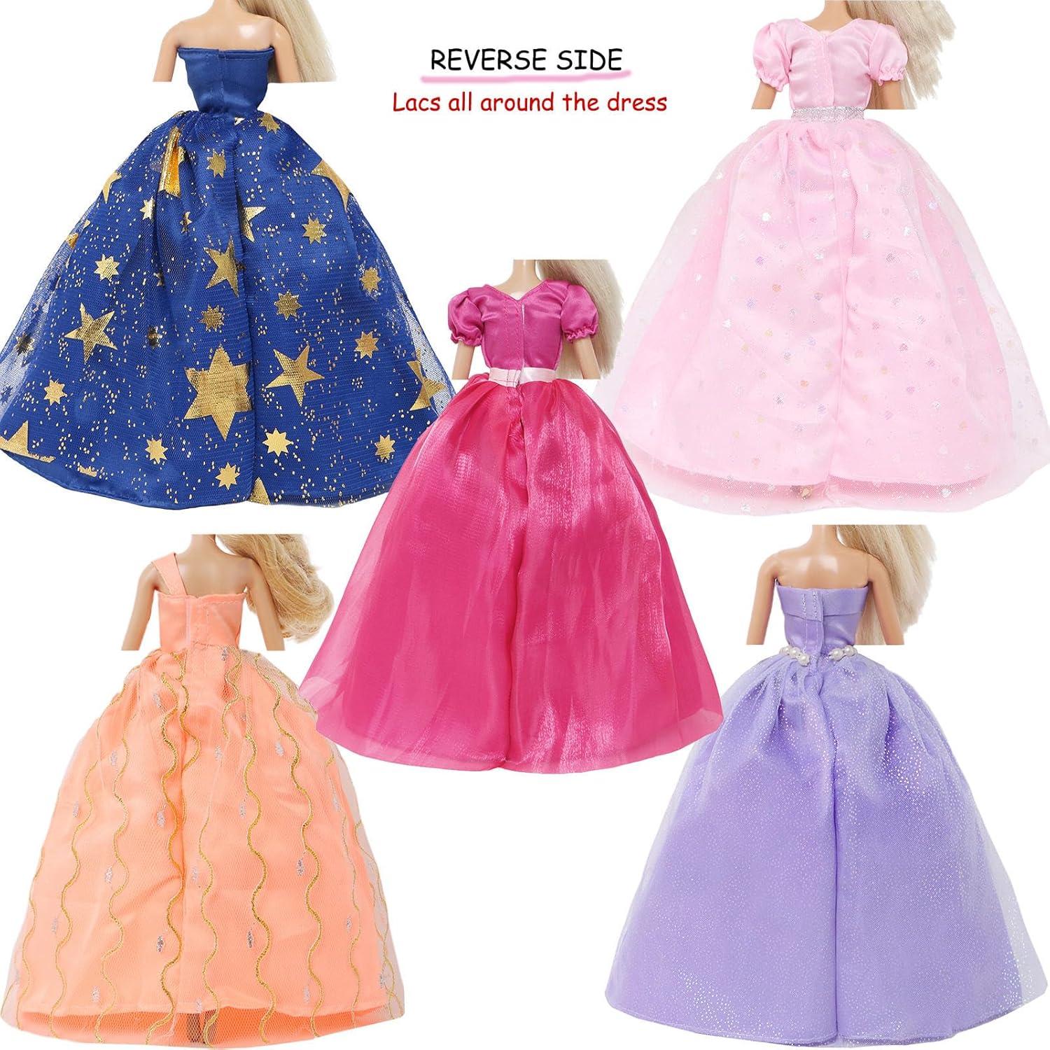 Conjunto de 5 Vestidos de Novia para Muñeca BJDBUS 28.4 cm