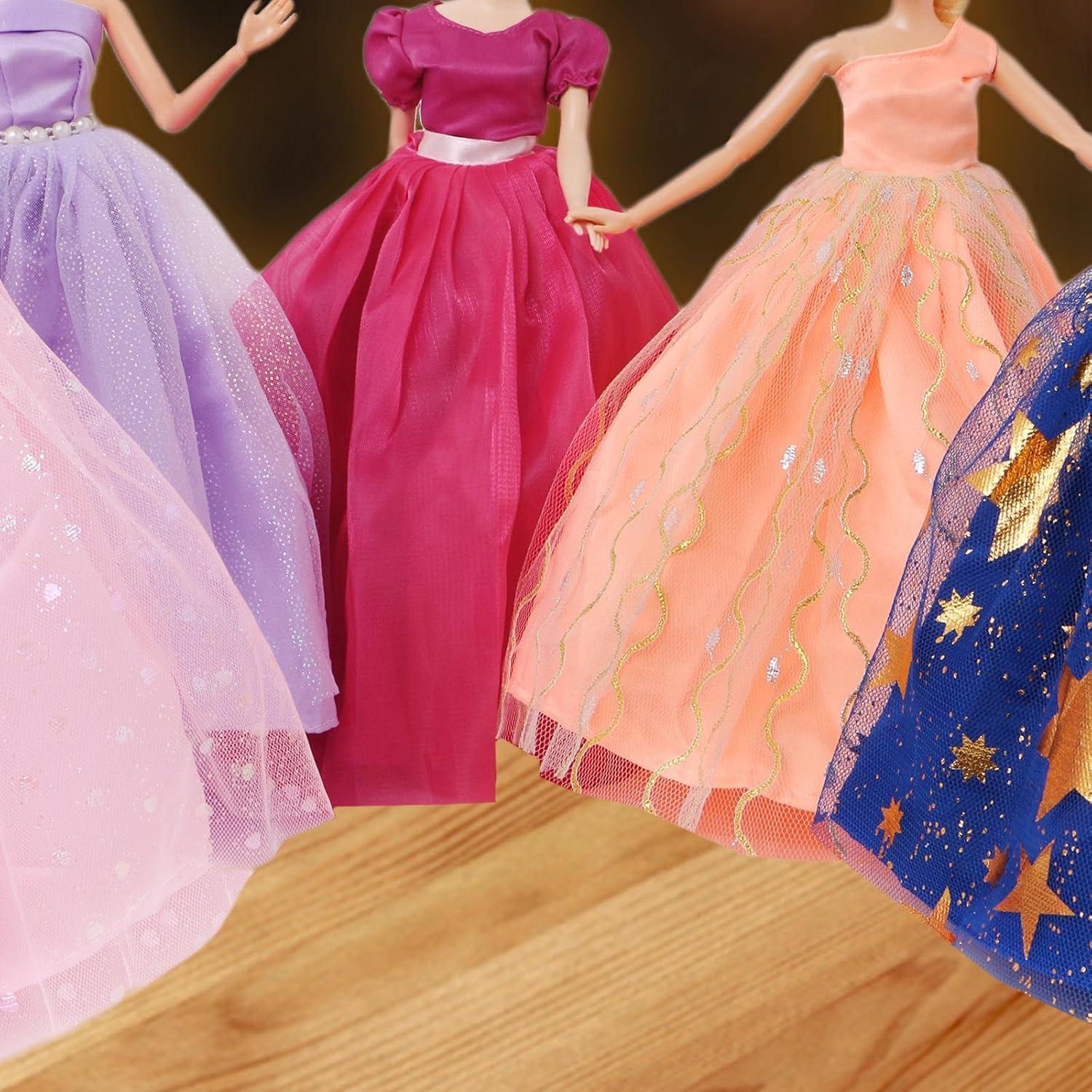 Conjunto de 5 Vestidos de Novia para Muñeca BJDBUS 28.4 cm