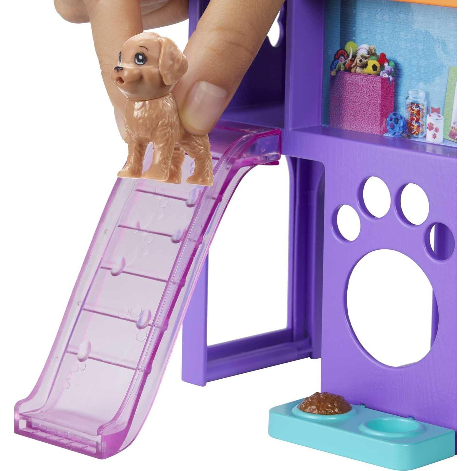 Muñeca Stacie con Cachorros y Estación de Juego - Barbie