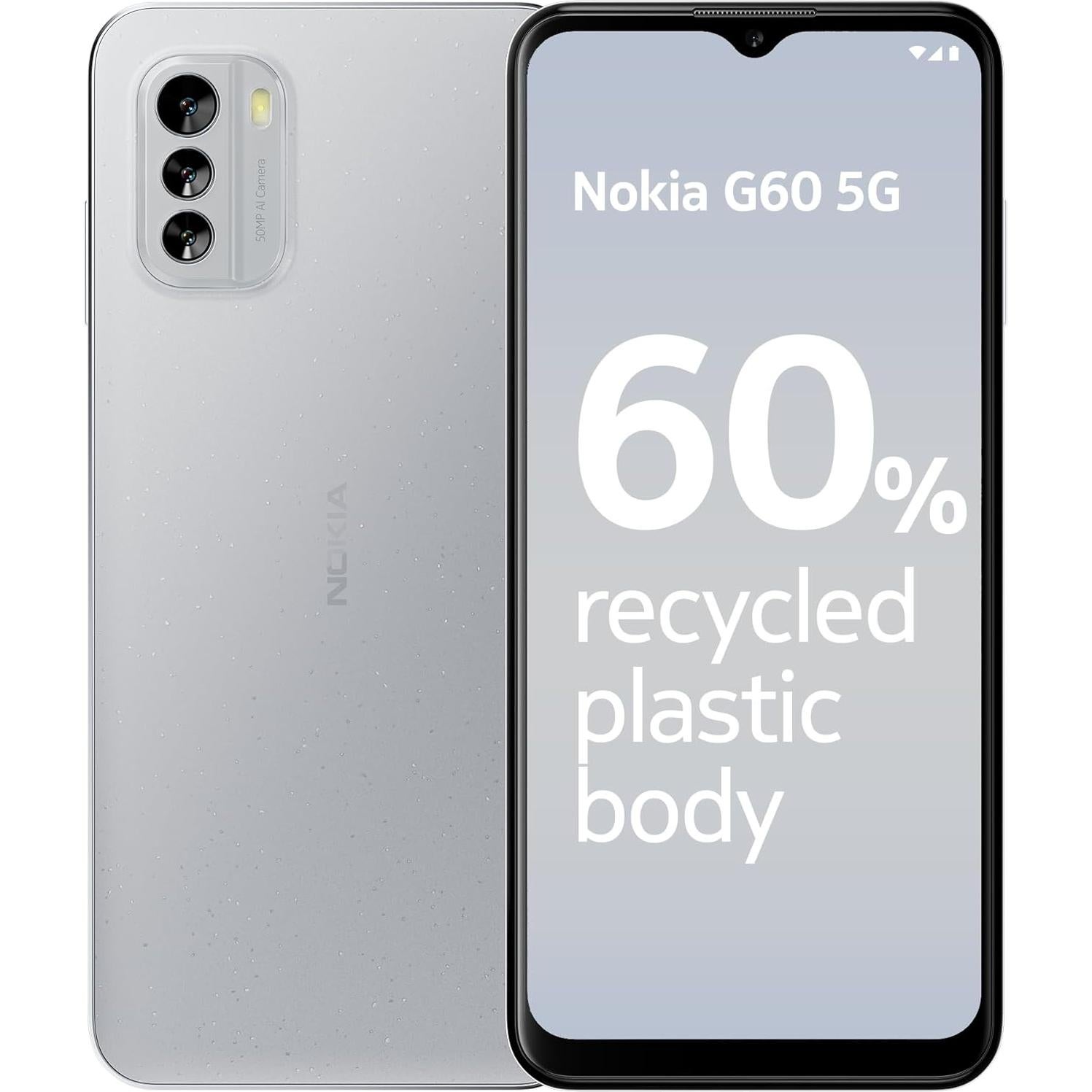 Nokia G60 5G | Android 14 | 6GB RAM | 128GB | Gris Hielo