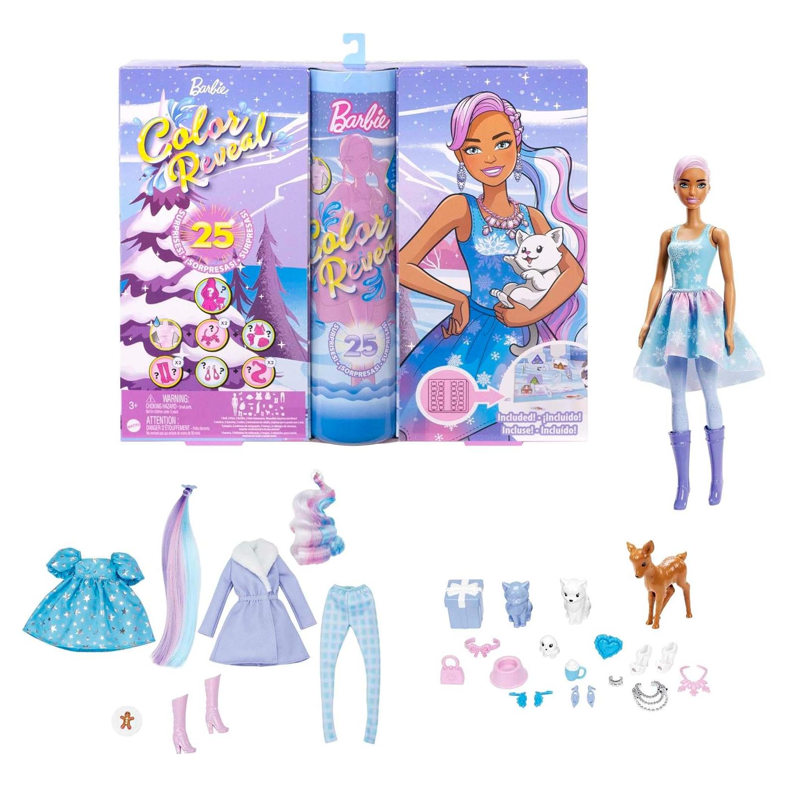 Calendario de Adviento Barbie Color Reveal con 25 Sorprisas