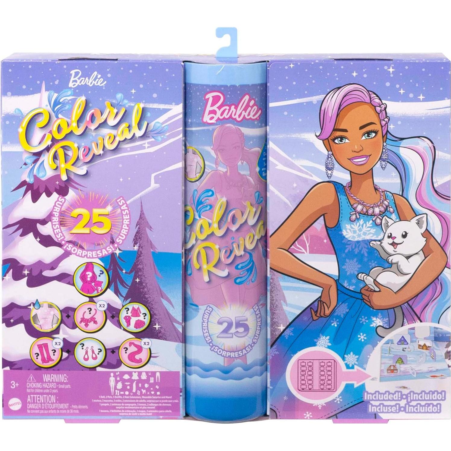 Calendario de Adviento Barbie Color Reveal con 25 Sorprisas