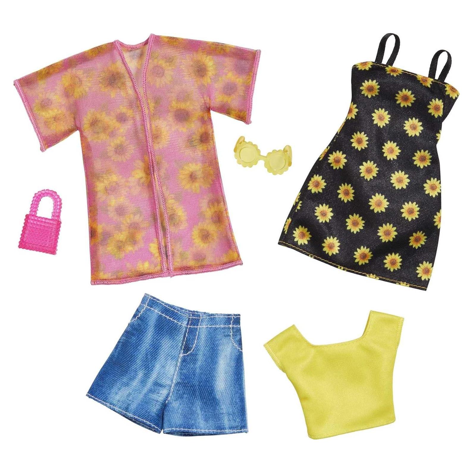 Conjunto de Ropa Barbie 2 Atuendos y 2 Accesorios