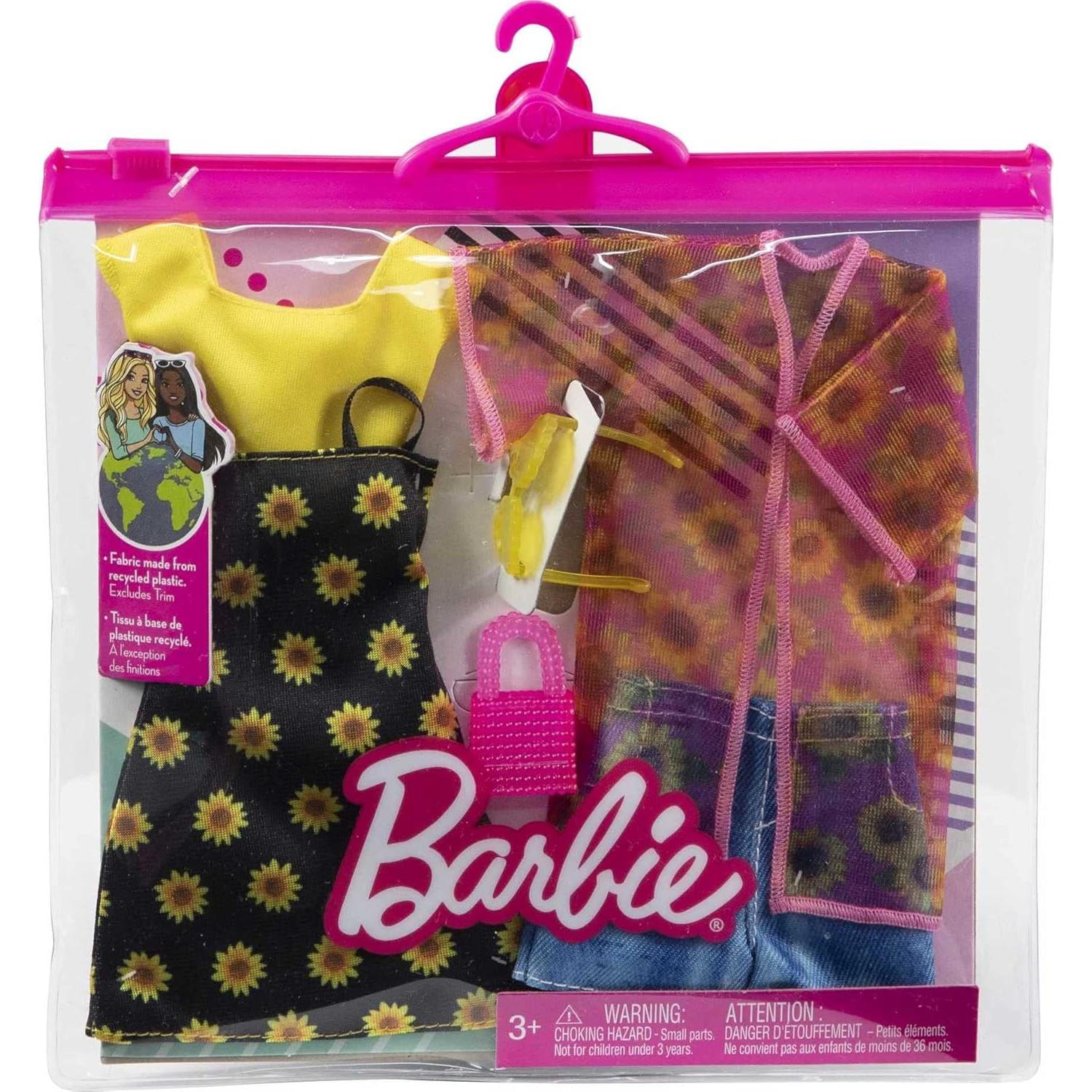Conjunto de Ropa Barbie 2 Atuendos y 2 Accesorios