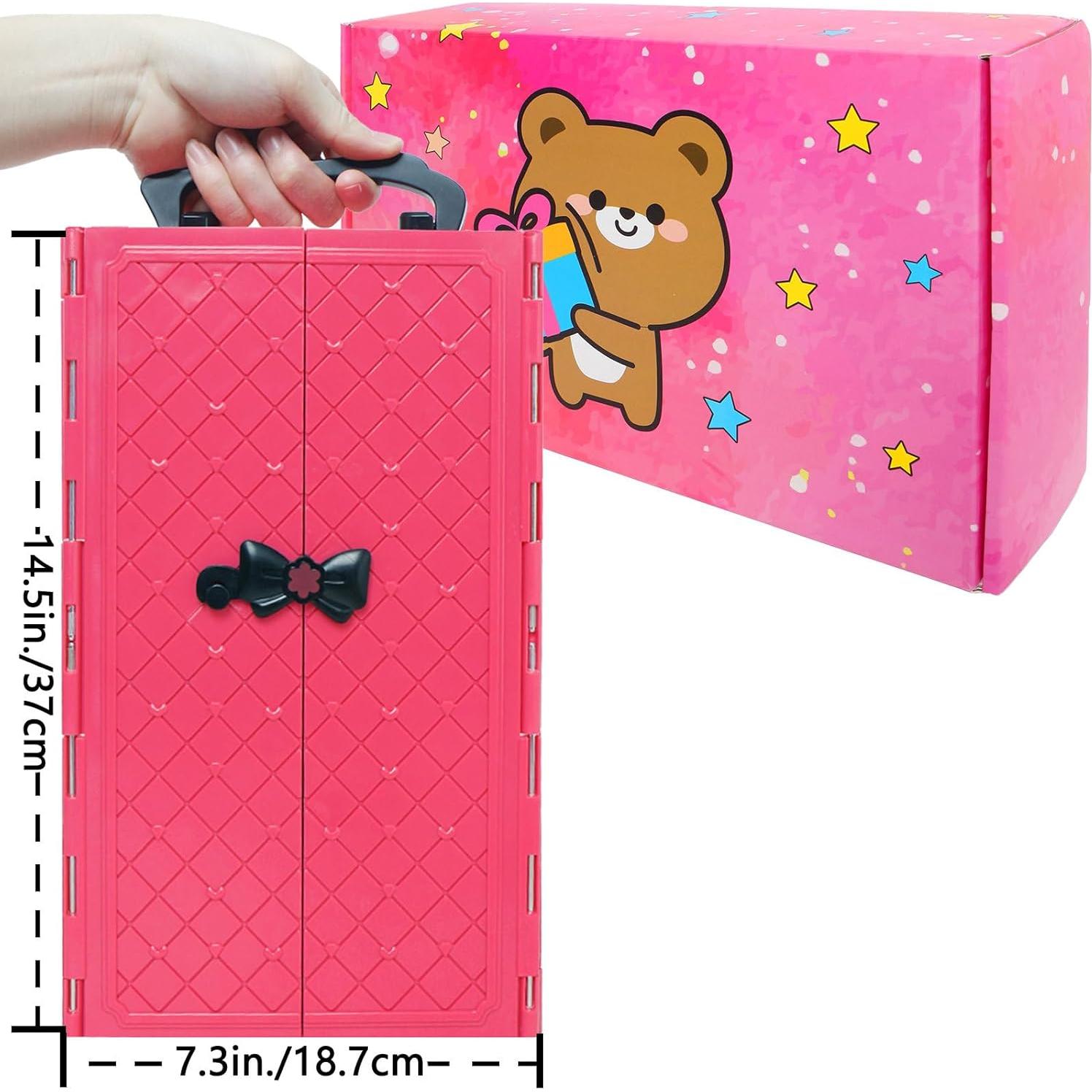 Conjunto Armario para Muñecas BJDBUS 110 Piezas 11.5"