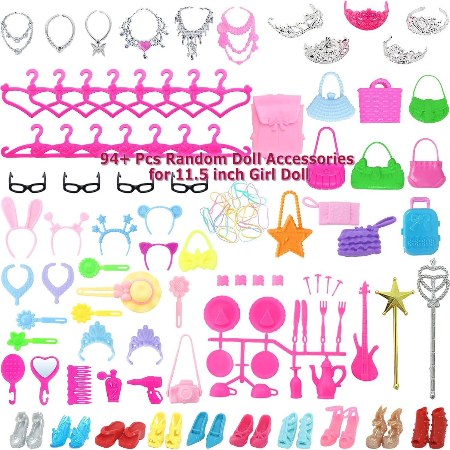 Conjunto Armario para Muñecas BJDBUS 110 Piezas 11.5"