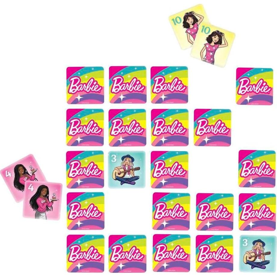 Juego de 5 en 1 Mattel Barbie para Niños - Fichas y Diversión