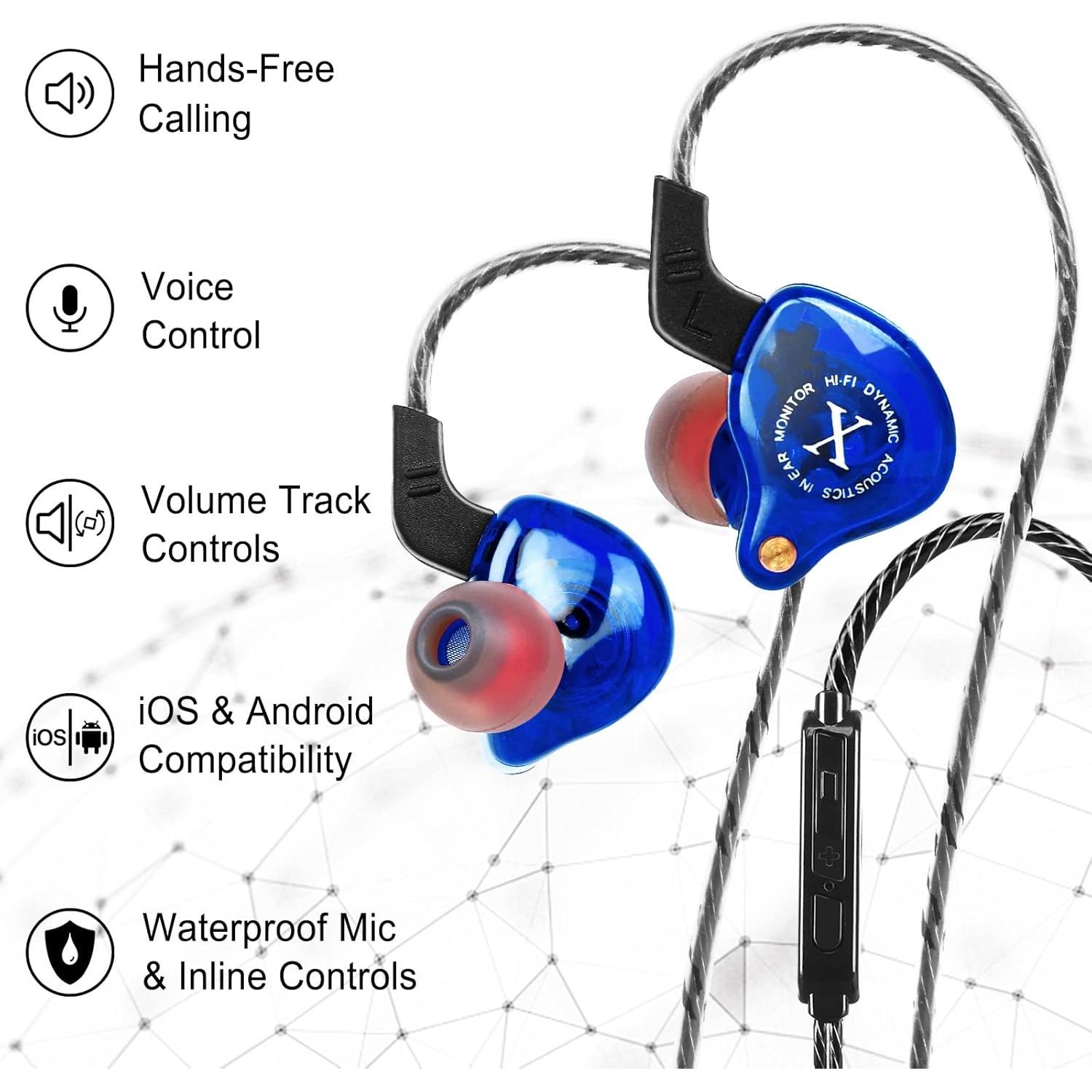Auriculares UrbanX ix2 Pro In-Ear con Micrófono y Cable Antienredos