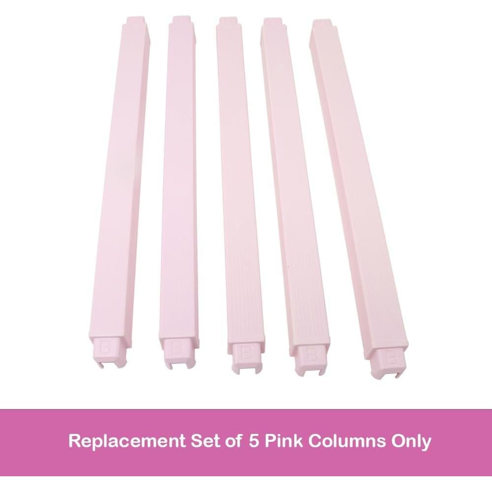 Piezas de Repuesto Barbie Dreamhouse HMX10 - 5 Columnas Rosas