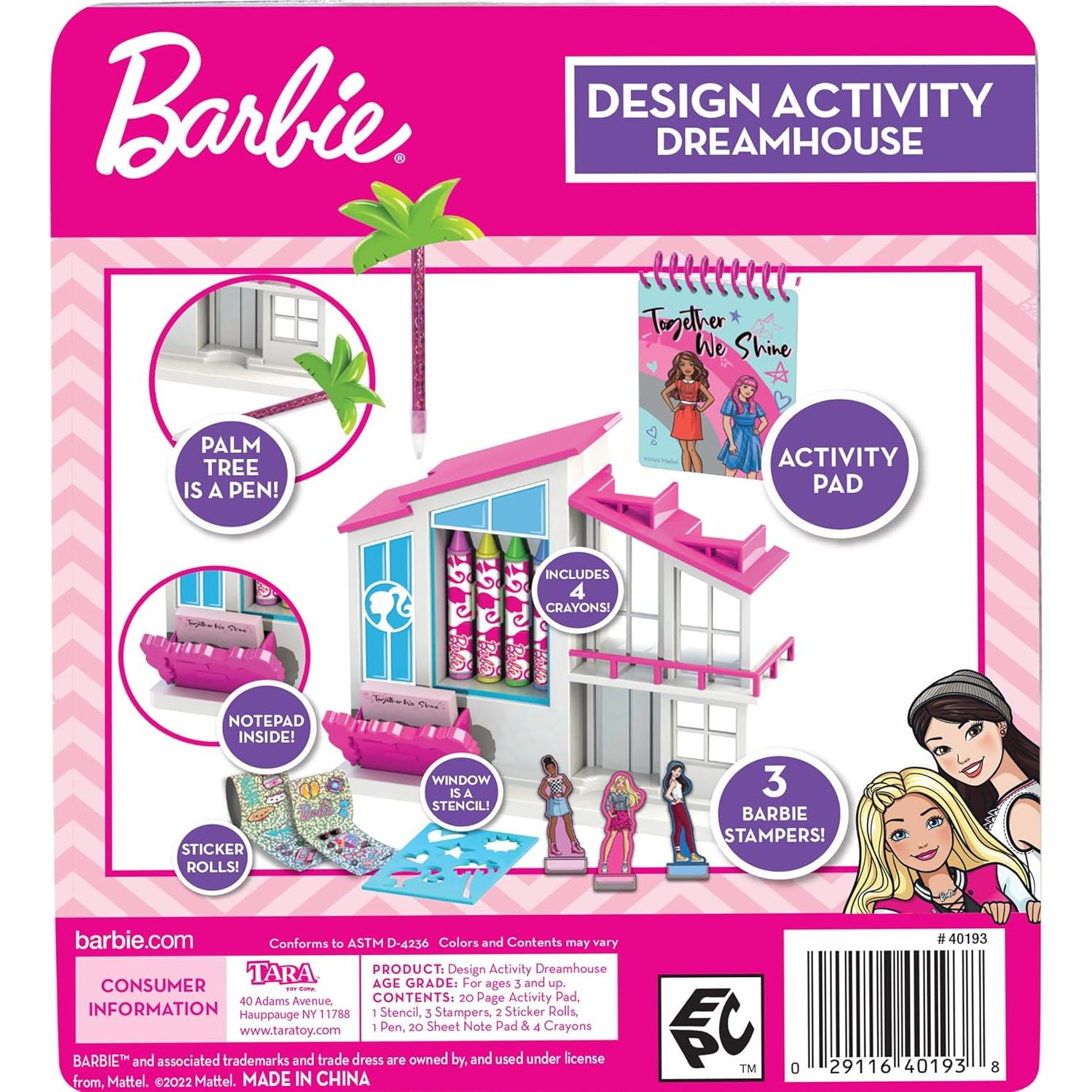 Casa de Sueños de Actividad Barbie con Sellos y Crayones