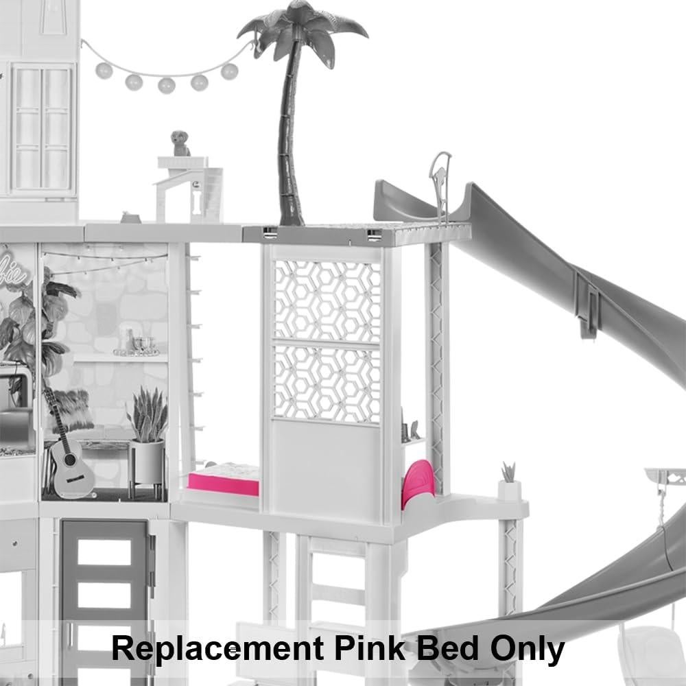 Cama Rosa de Repuesto para Barbie Dreamhouse HMX10 - Mattel