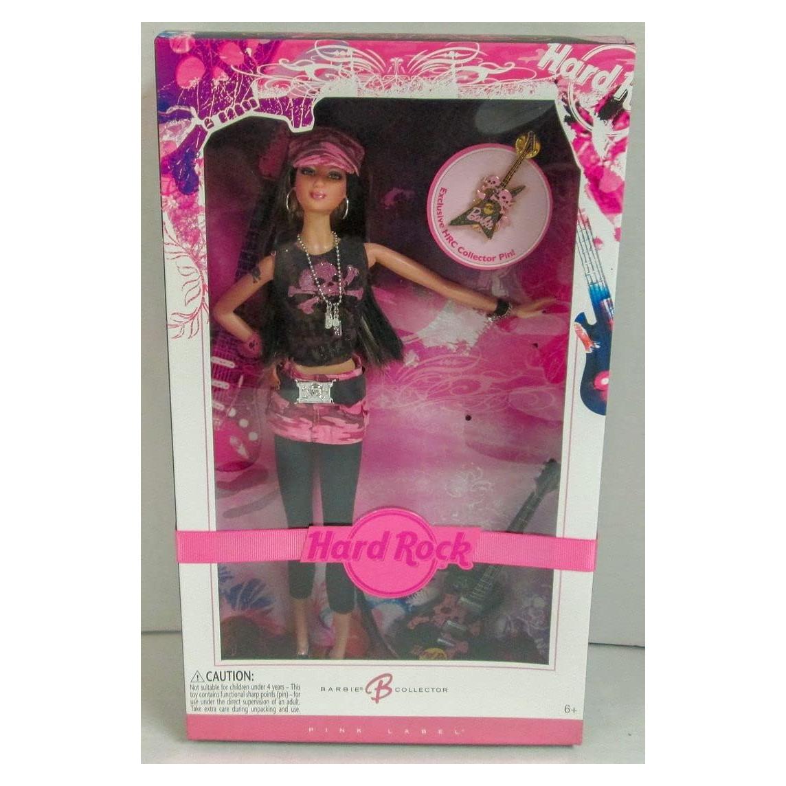 Muñeca Barbie Hard Rock 2006 Morena Exclusiva 34x20x7cm