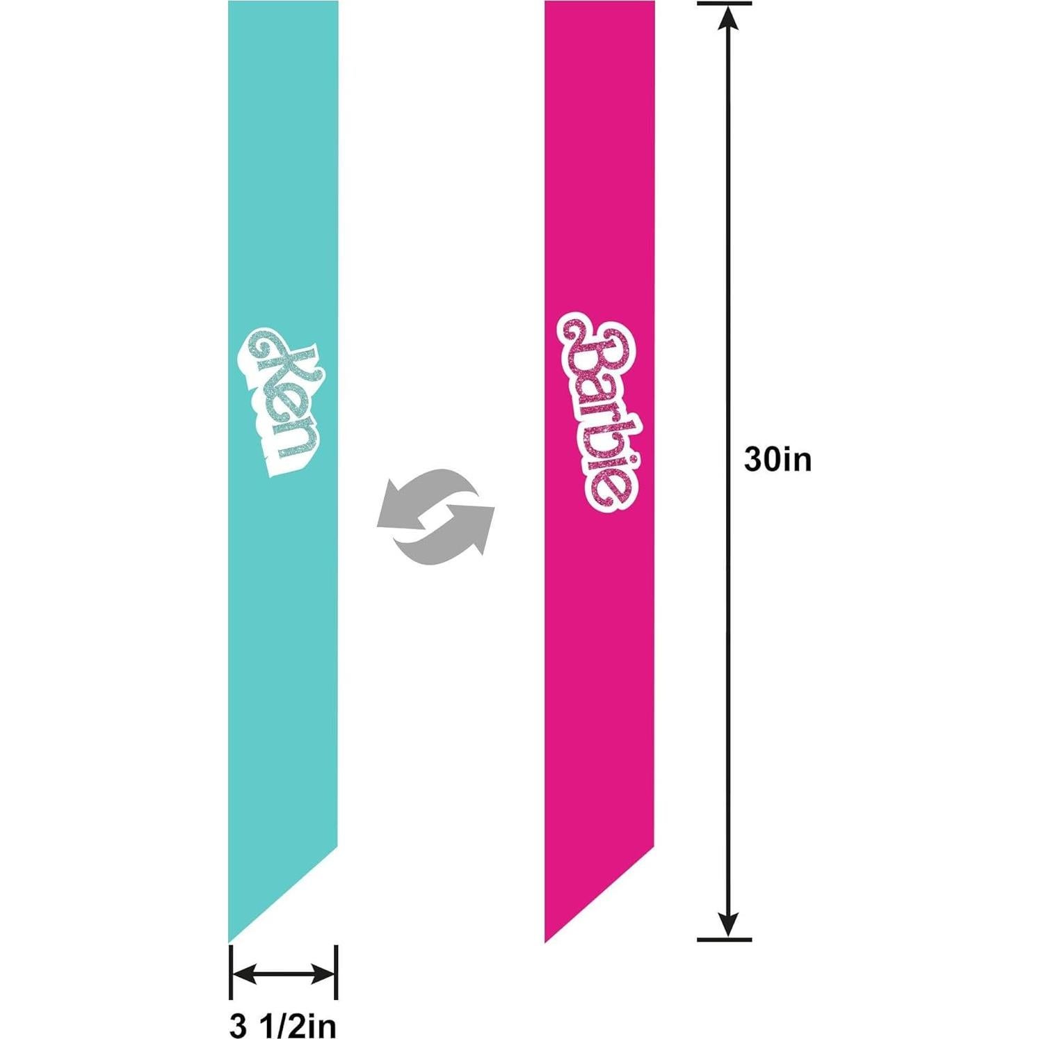 Banda Deluxe Barbie Rosa 76.2 cm Amscan Accesorio Fiesta