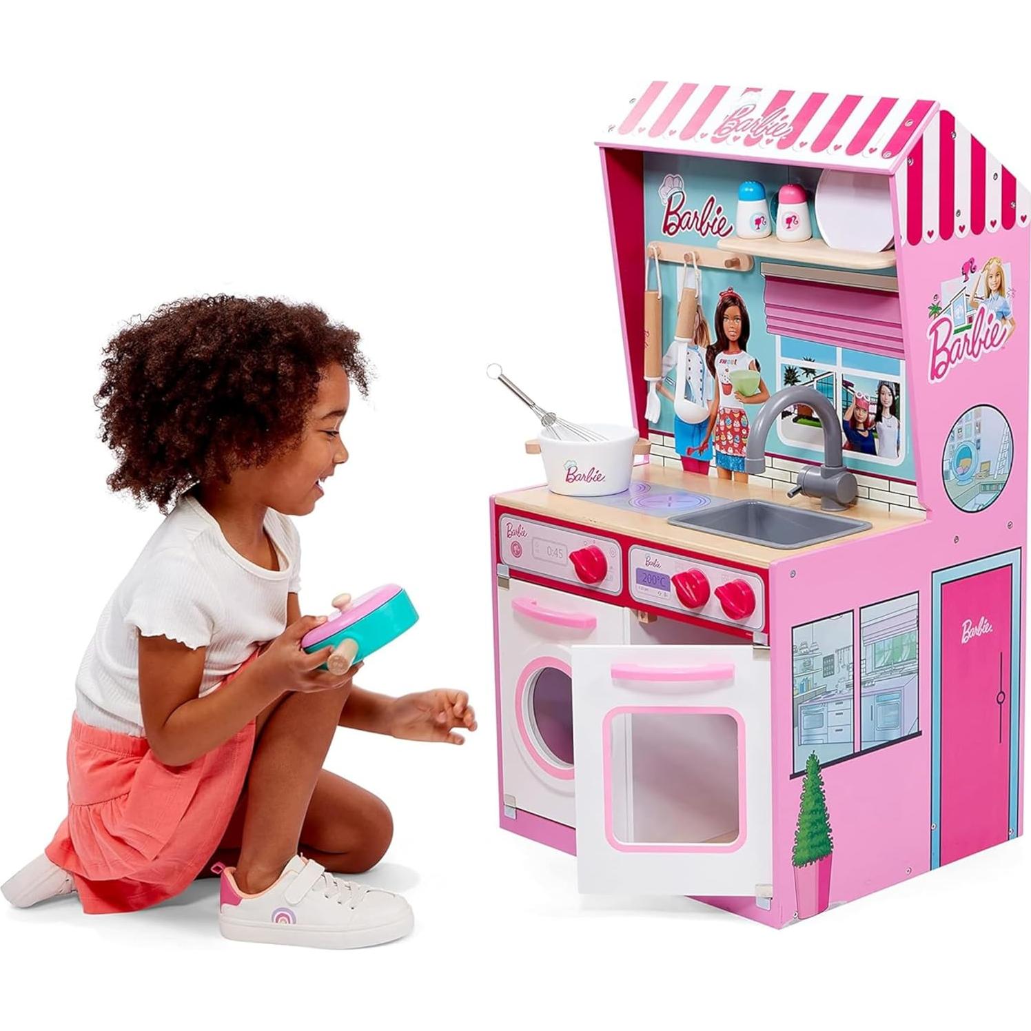Cocina de Madera y Metal Theo Klein 2 en 1 Barbie 85 cm