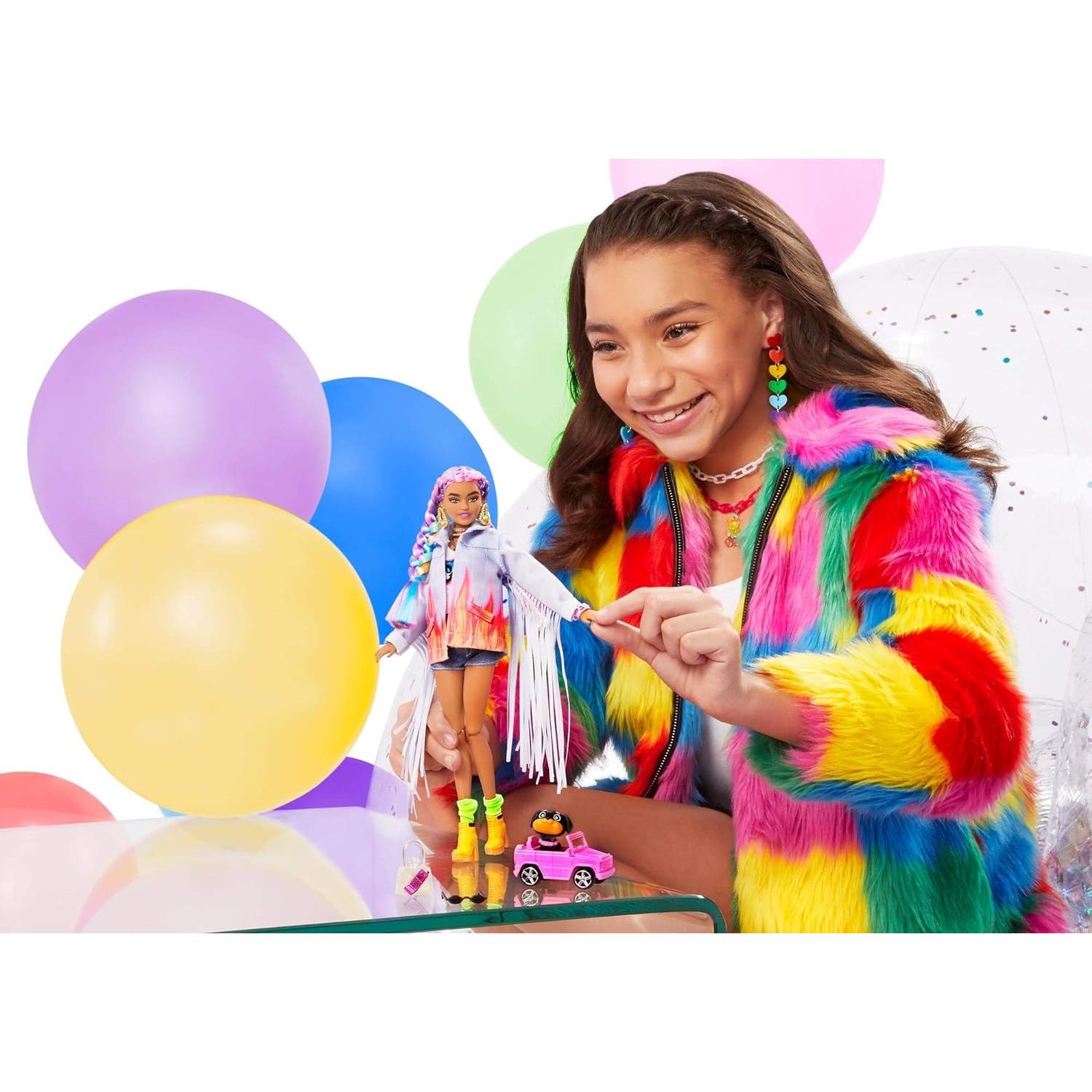 Muñeca Barbie Extra con accesorios y cachorro - Mattel