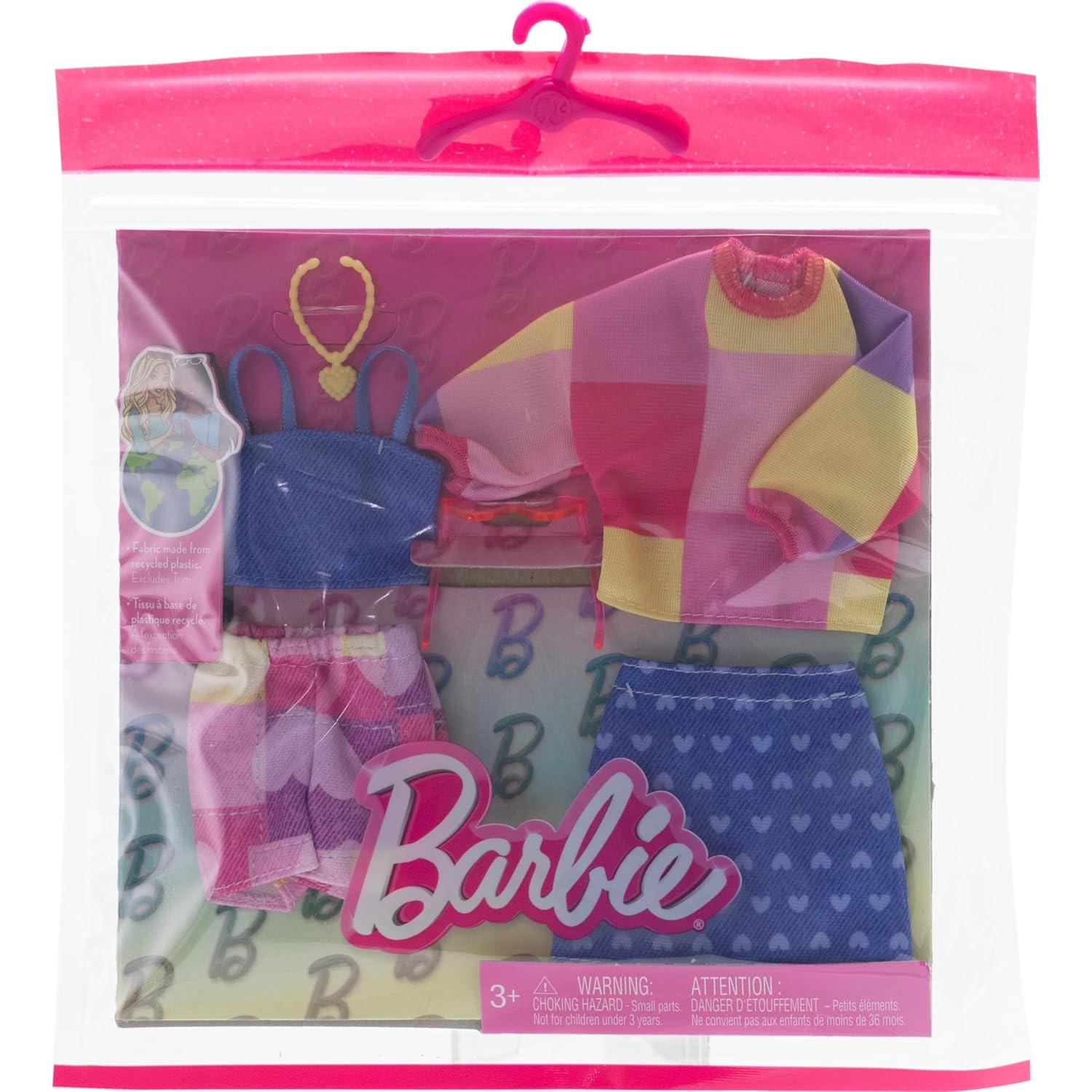 Conjunto de Ropa Barbie 2 Atuendos con Accesorios - Mattel