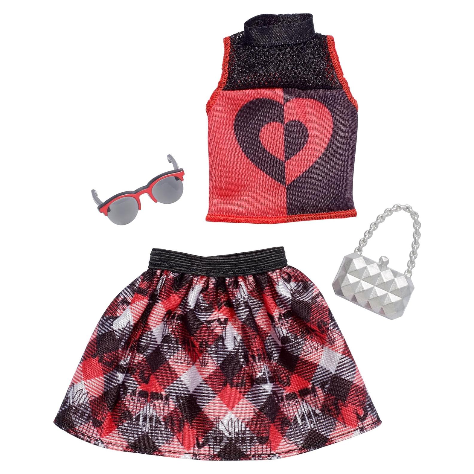 Paquete de moda Barbie Harley Quinn DC Comics - Atuendo y accesorios