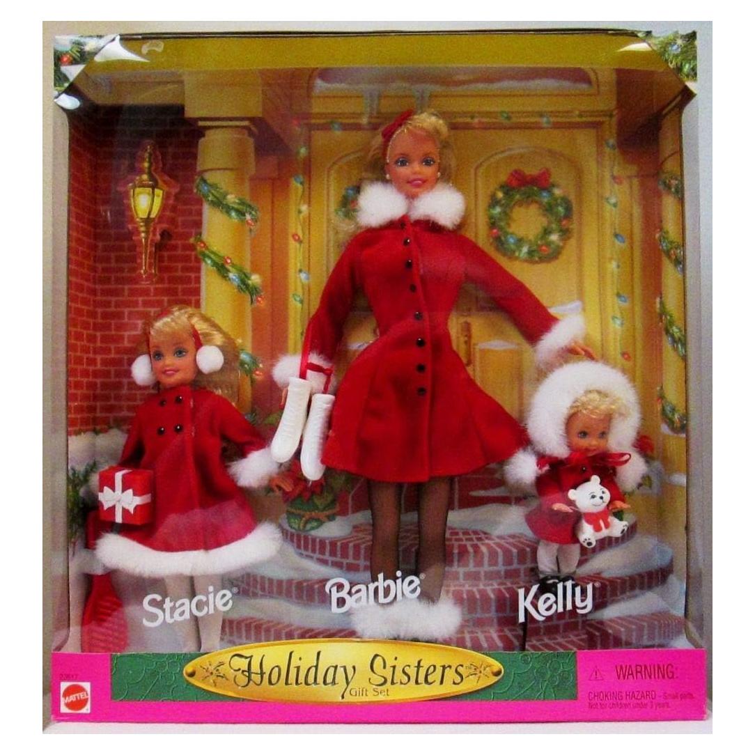Conjunto de Muñecas Barbie Kelly y Stacie Vacaciones 1999