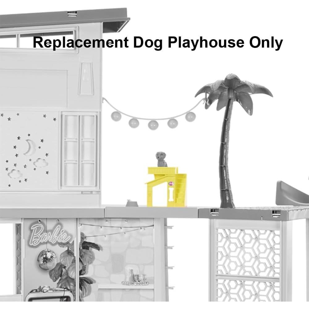 Casa de Perro Amarilla de Reemplazo para Barbie Dreamhouse HMX10