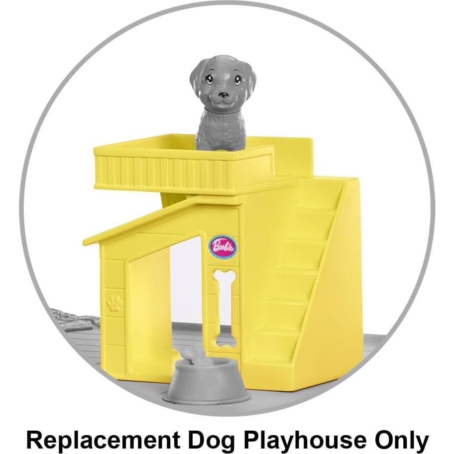 Casa de Perro Amarilla de Reemplazo para Barbie Dreamhouse HMX10
