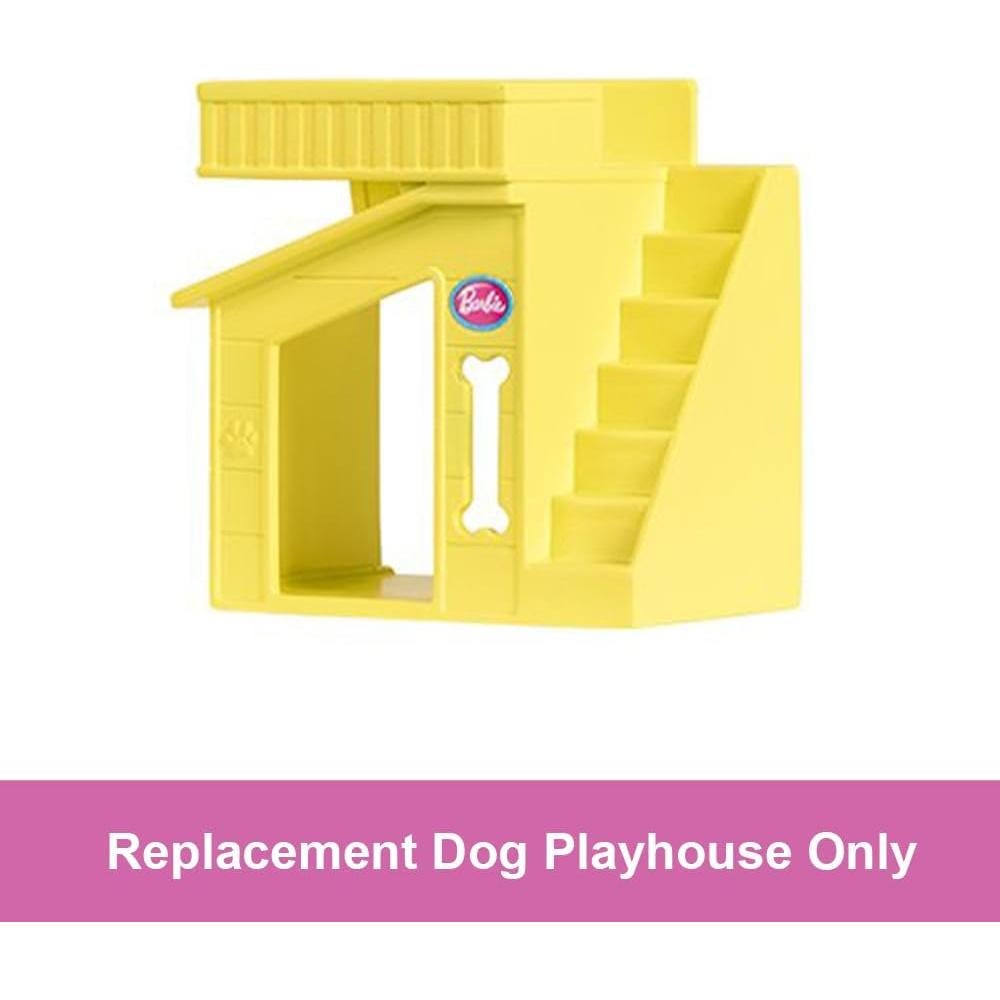 Casa de Perro Amarilla de Reemplazo para Barbie Dreamhouse HMX10