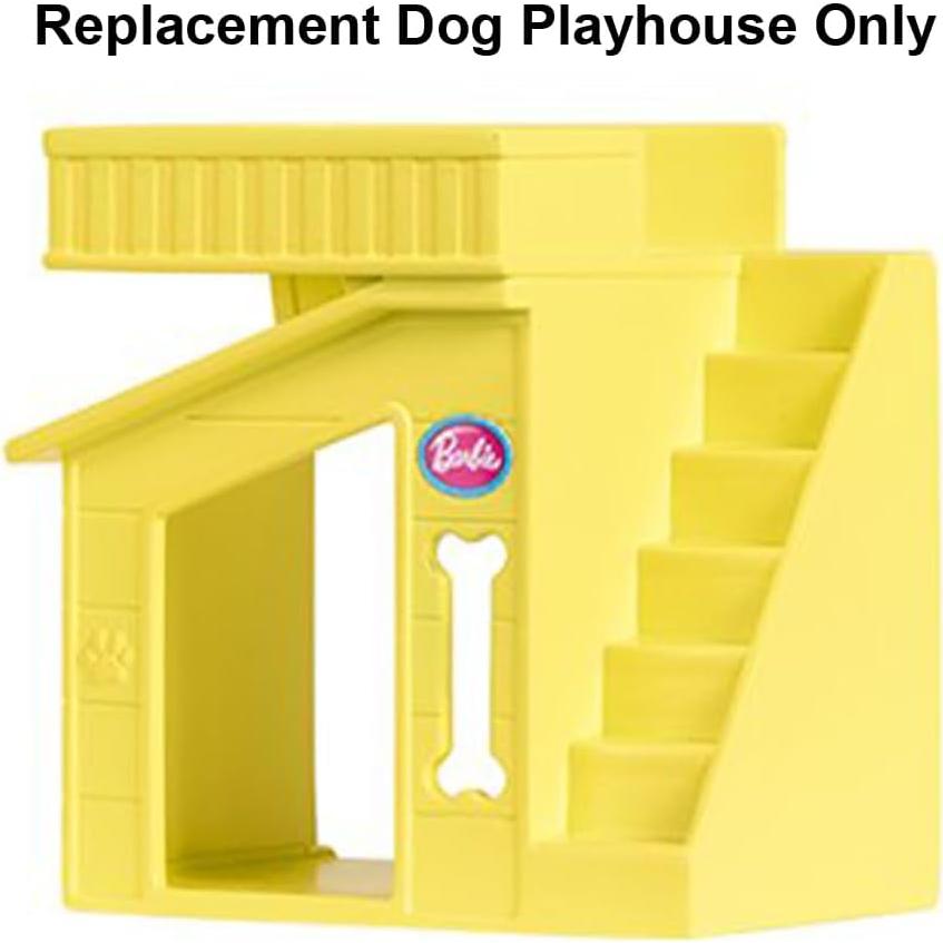 Casa de Perro Amarilla de Reemplazo para Barbie Dreamhouse HMX10