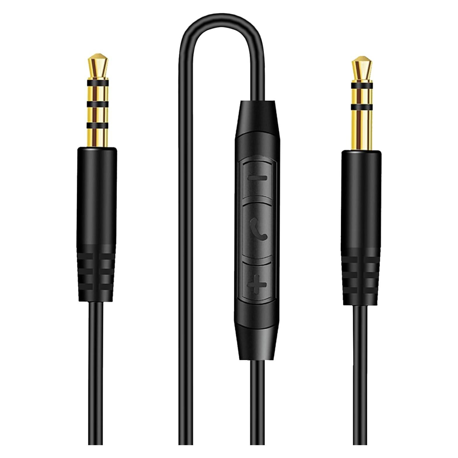 Cable Auxiliar 3.5mm Weatwo con Micrófono y Control de Volumen