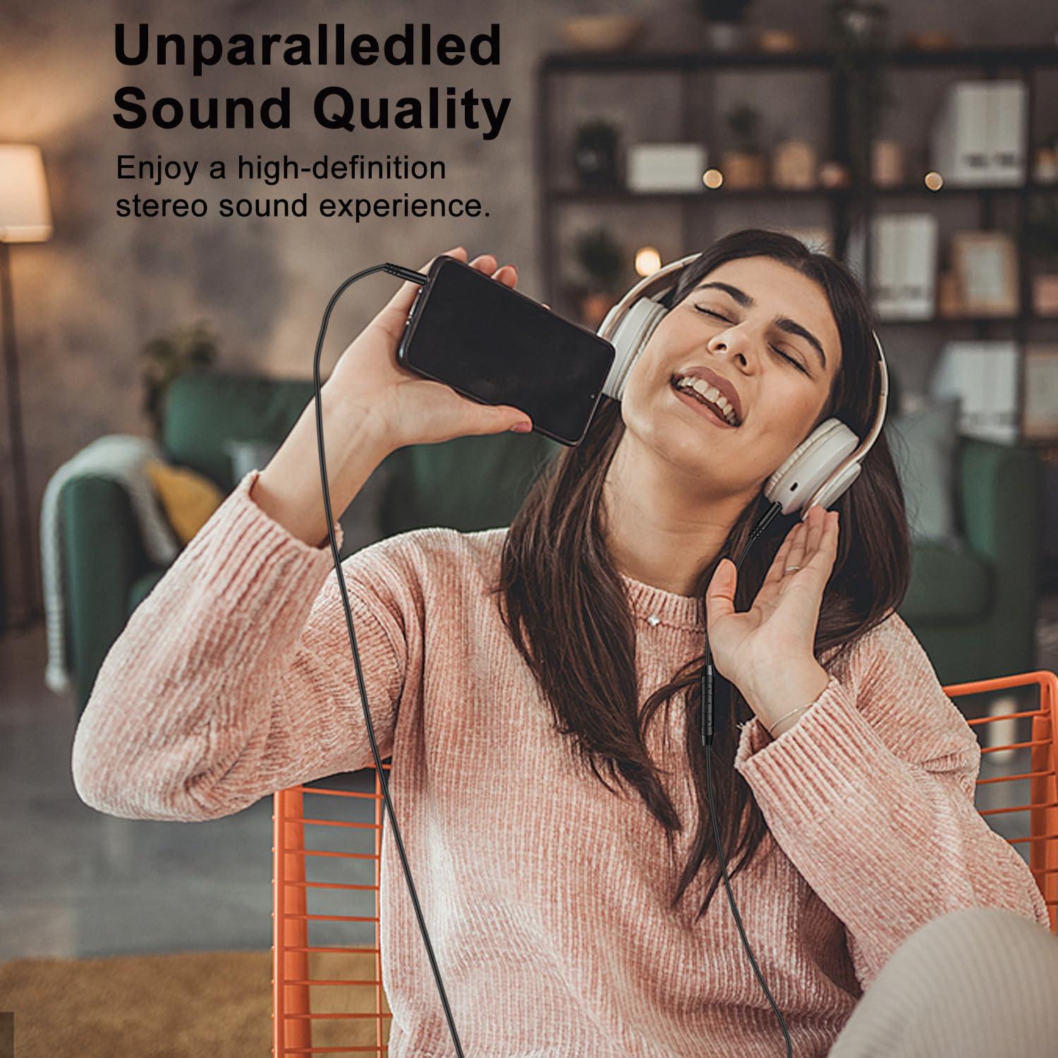 Cable Auxiliar 3.5mm Weatwo con Micrófono y Control de Volumen