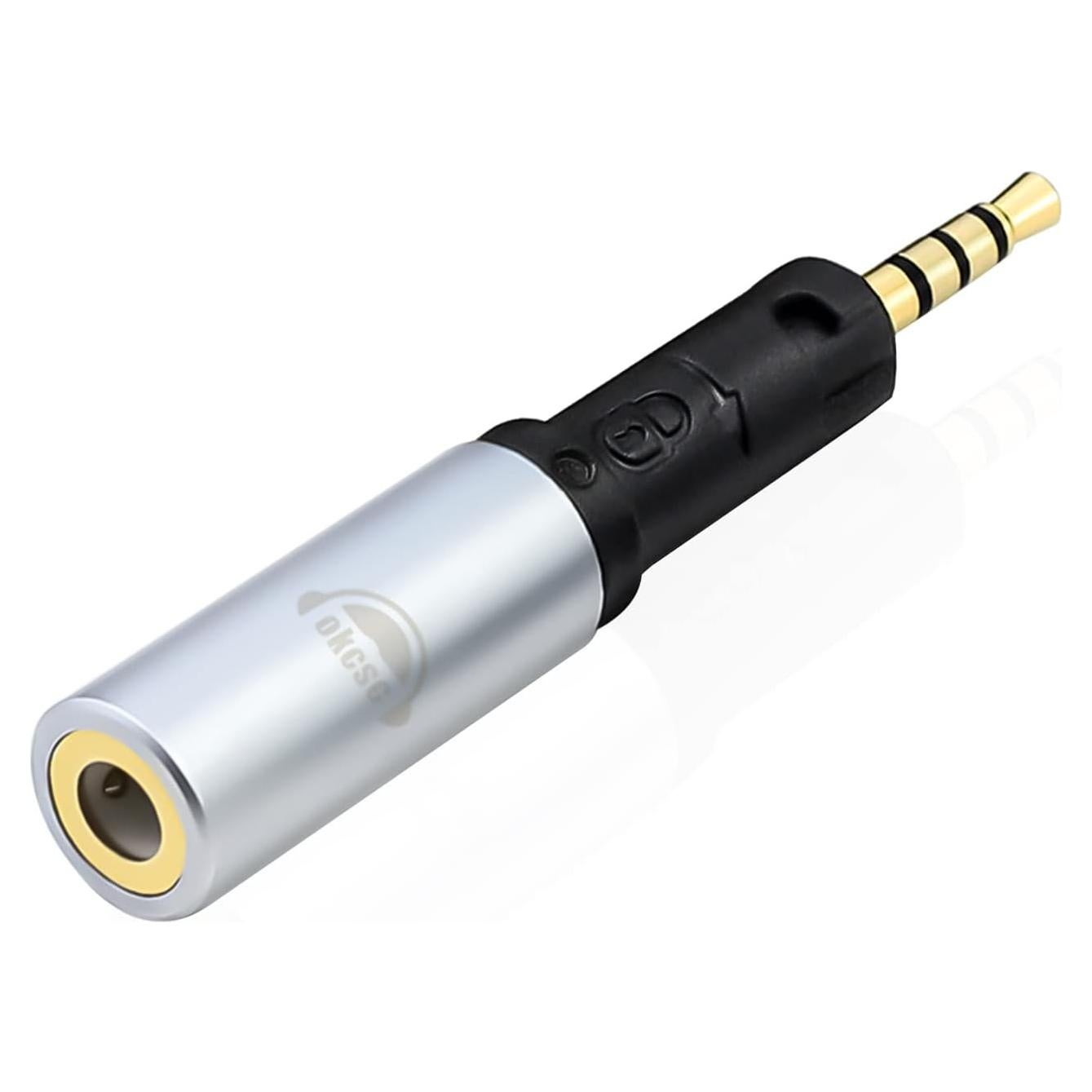 Adaptador de Audio OKCSC 2.5mm a 3.5mm para Auriculares