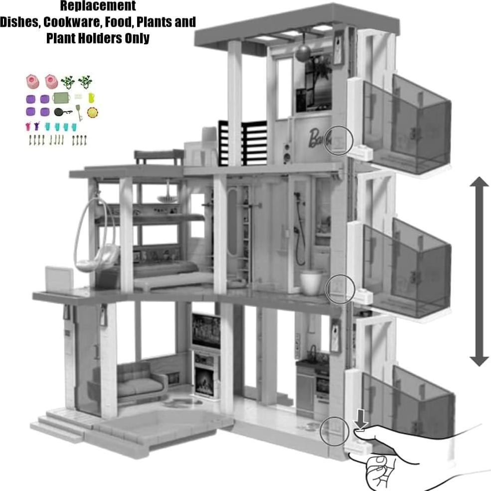 Piezas de Repuesto Mattel para Casa de Muñecas Barbie GRG93