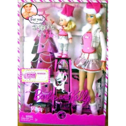 Conjunto de Muñecas Barbie y Kelly Vacaciones Rosa 31.75 cm