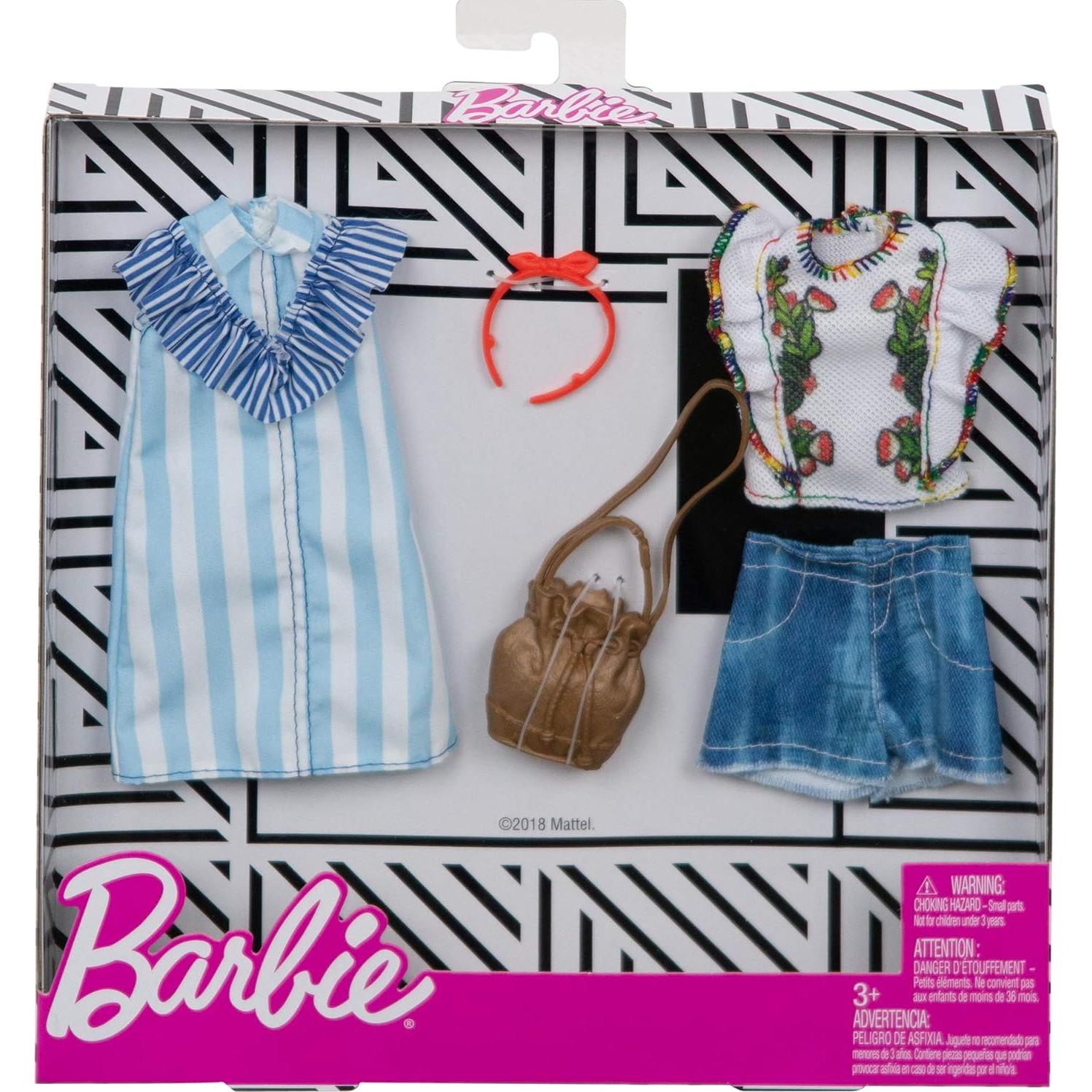 Ropa de Muñeca Barbie - 2 Conjuntos con Accesorios