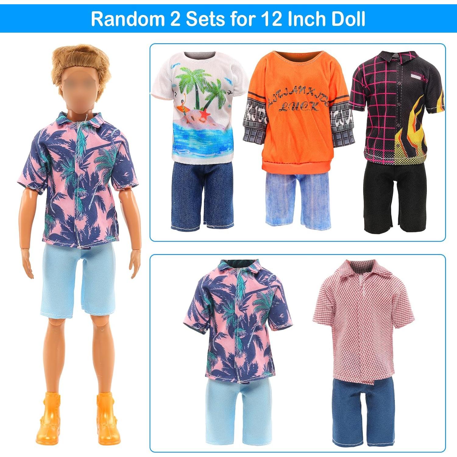 Lote 12 Ropa Formal para Muñecos Miunana 30 cm - 5 Conjuntos