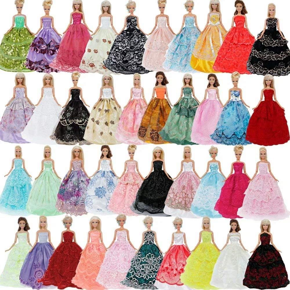 5 Vestidos de Fiesta para Muñeca 11.5" EADBYG - Alta Calidad