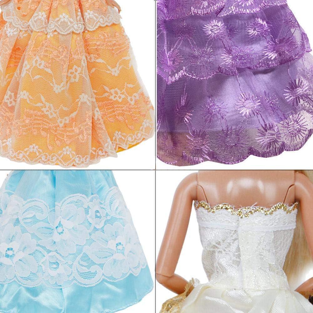 5 Vestidos de Fiesta para Muñeca 11.5" EADBYG - Alta Calidad