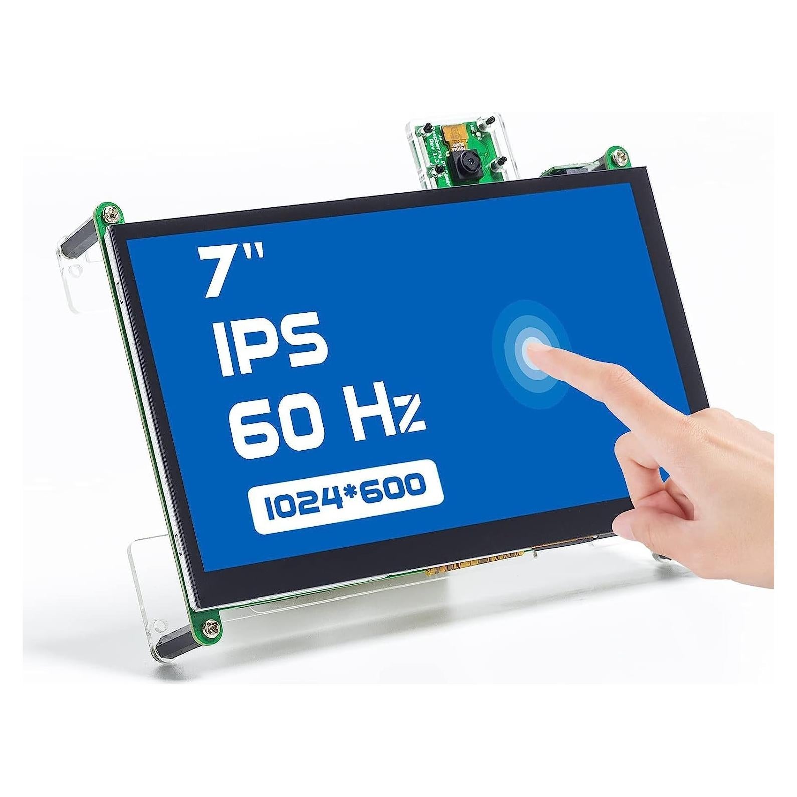 Pantalla Táctil 7" SunFounder RPI 4/5, 1024x600 IPS