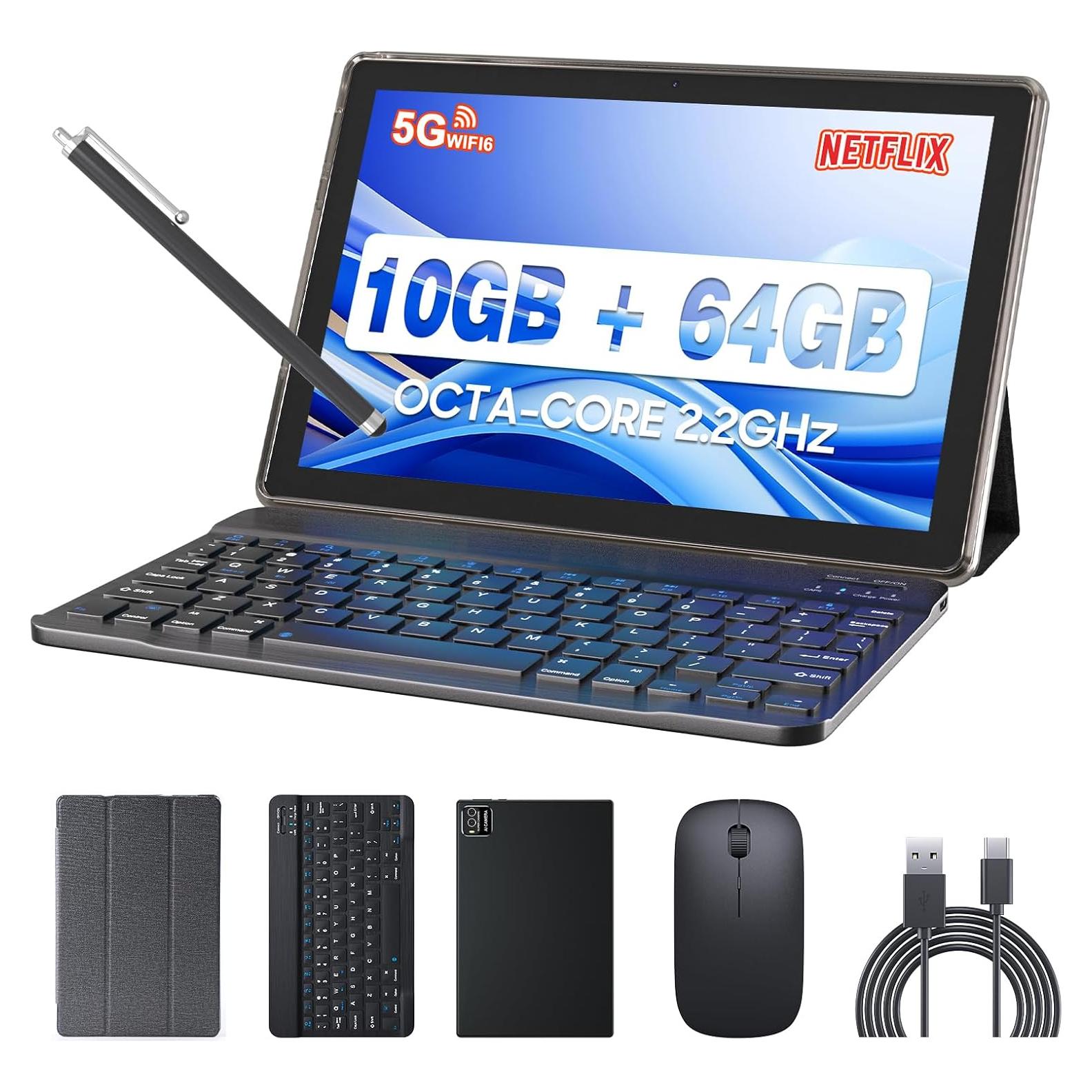 Tablet YQSAVIOR CP20 10" Android 13 + Teclado y Ratón