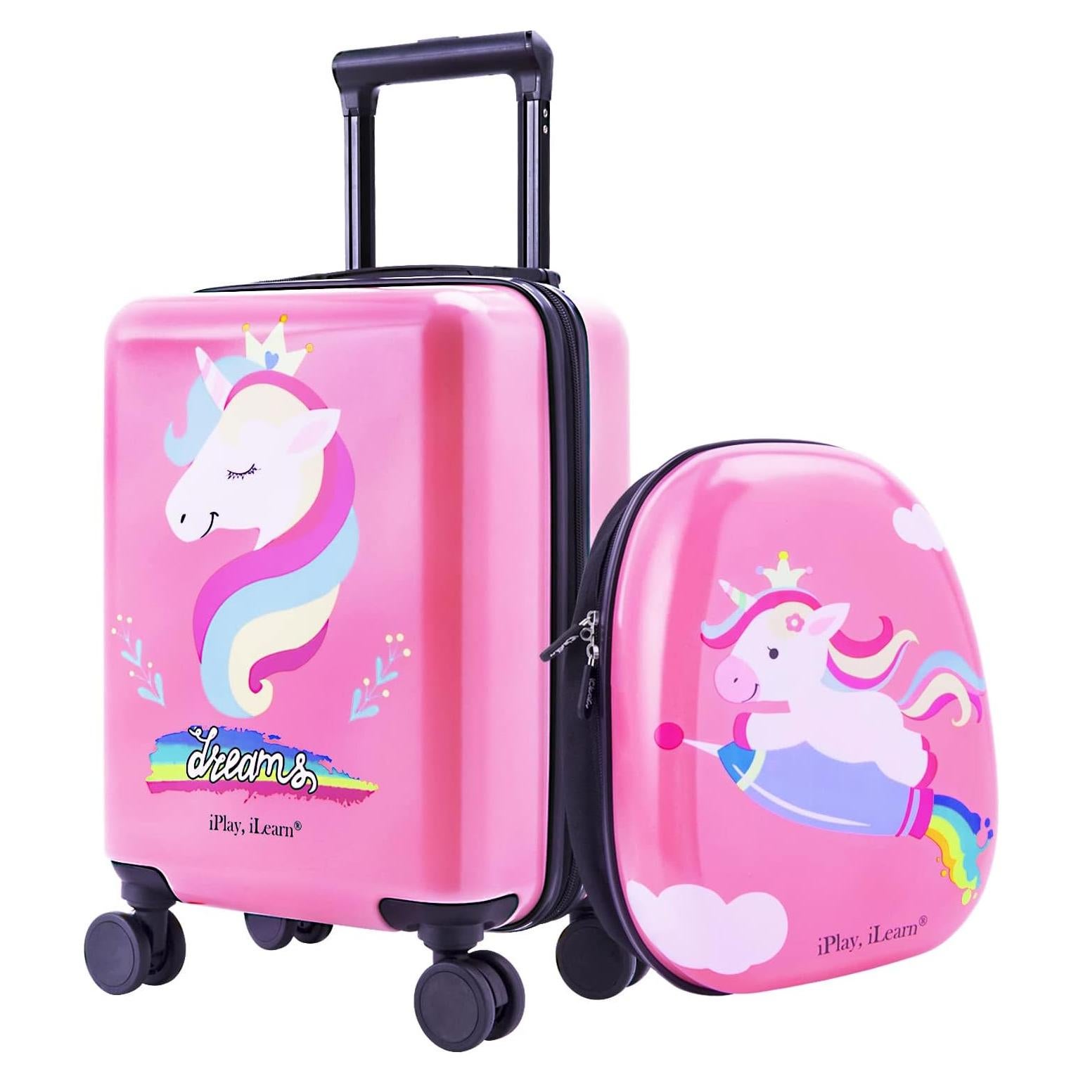 Maleta Rodante para Niños iPlay, iLearn Unicornio 45.72 cm