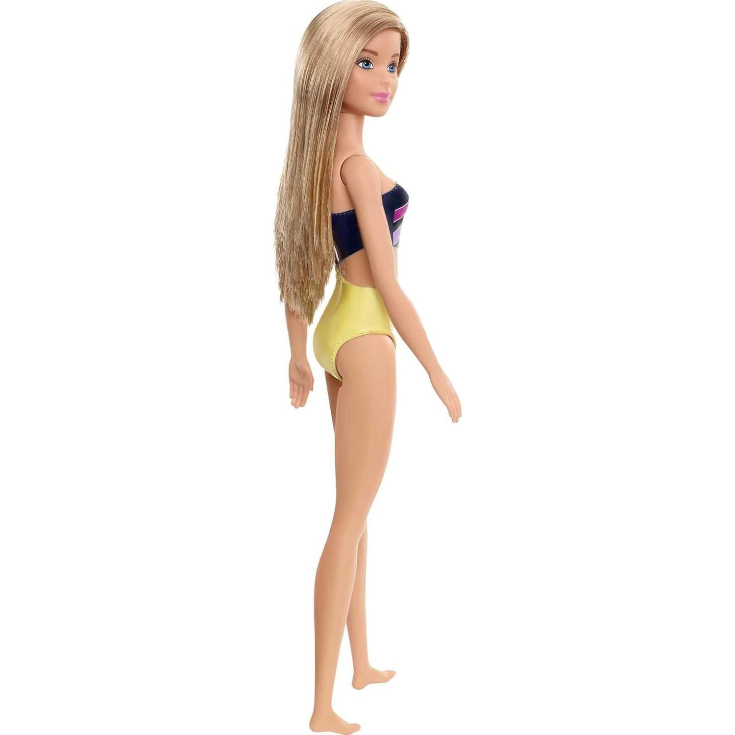 Muñeca Barbie con traje de baño colorido - Mattel GHW41