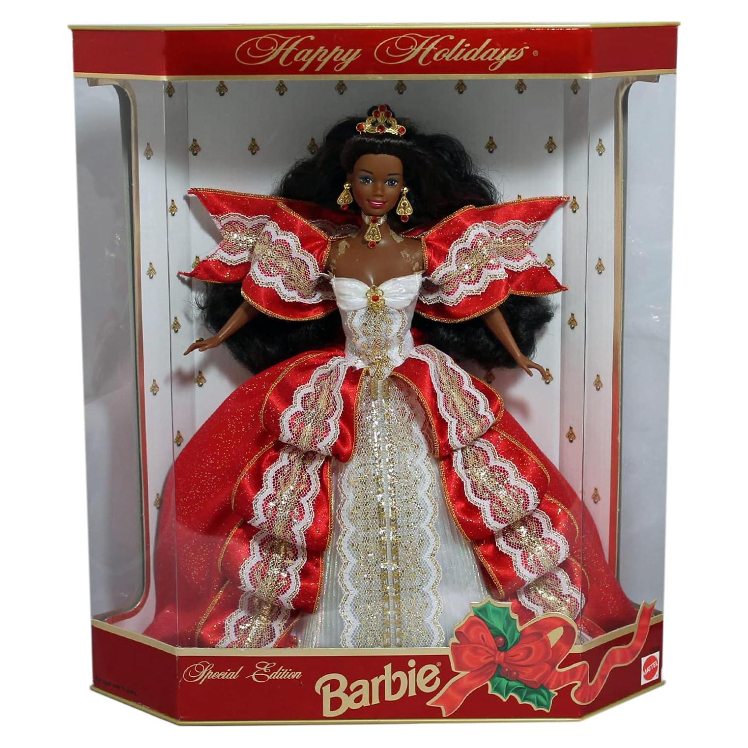 Barbie Felices Fiestas 1997 Mattel Afroamericana 35cm
