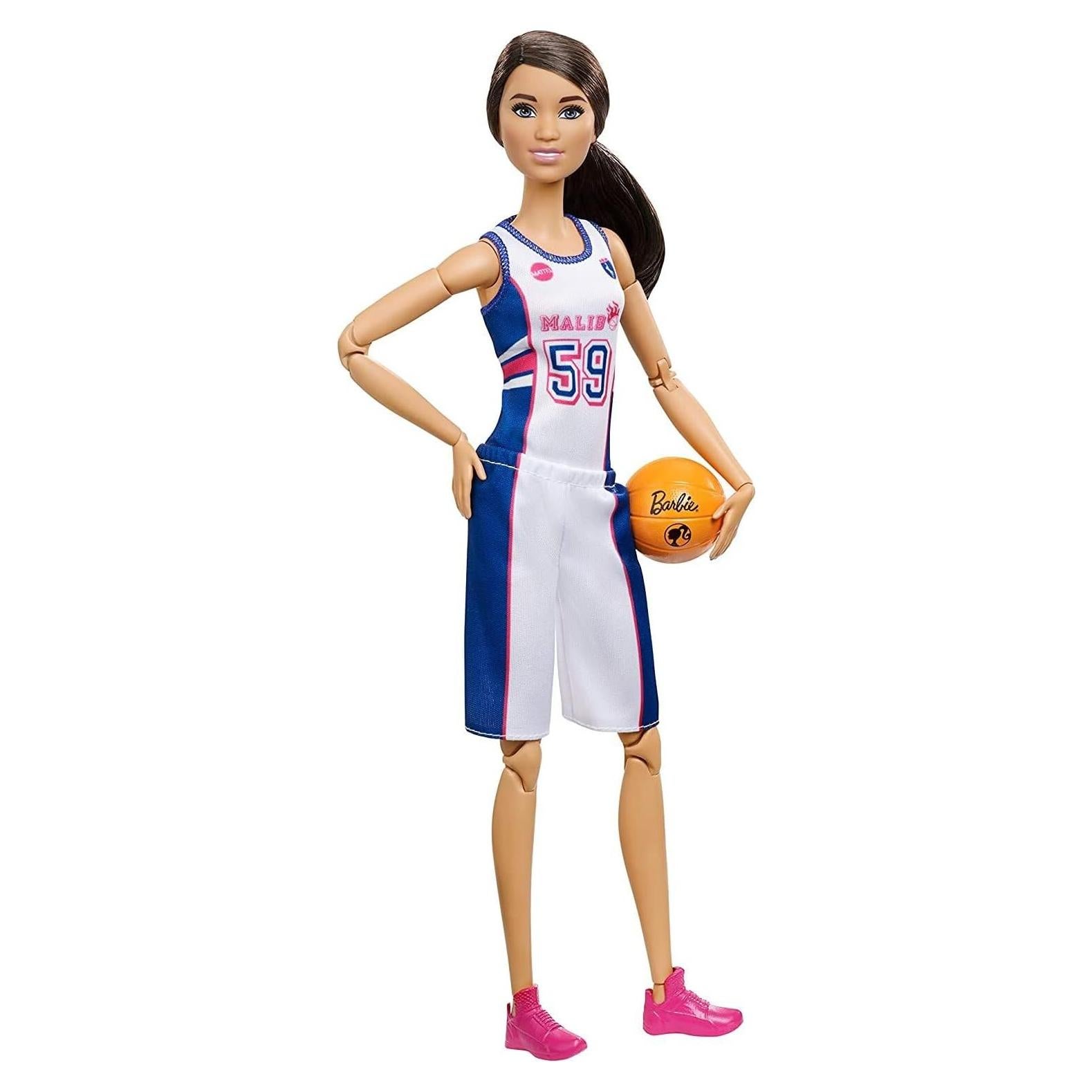 Muñeca Barbie Hecha para Moverse Baloncesto 22 Articulaciones