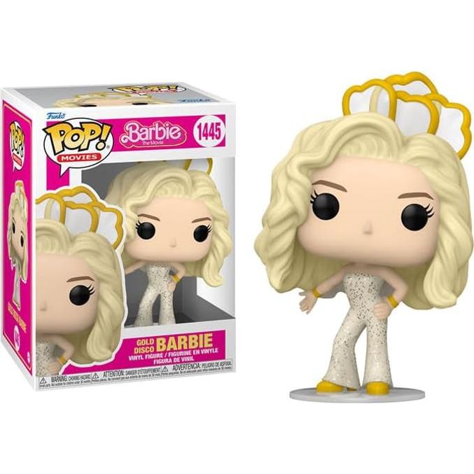 Figura de Vinilo Funko Gold Disco Barbie 9.53 cm con Protector