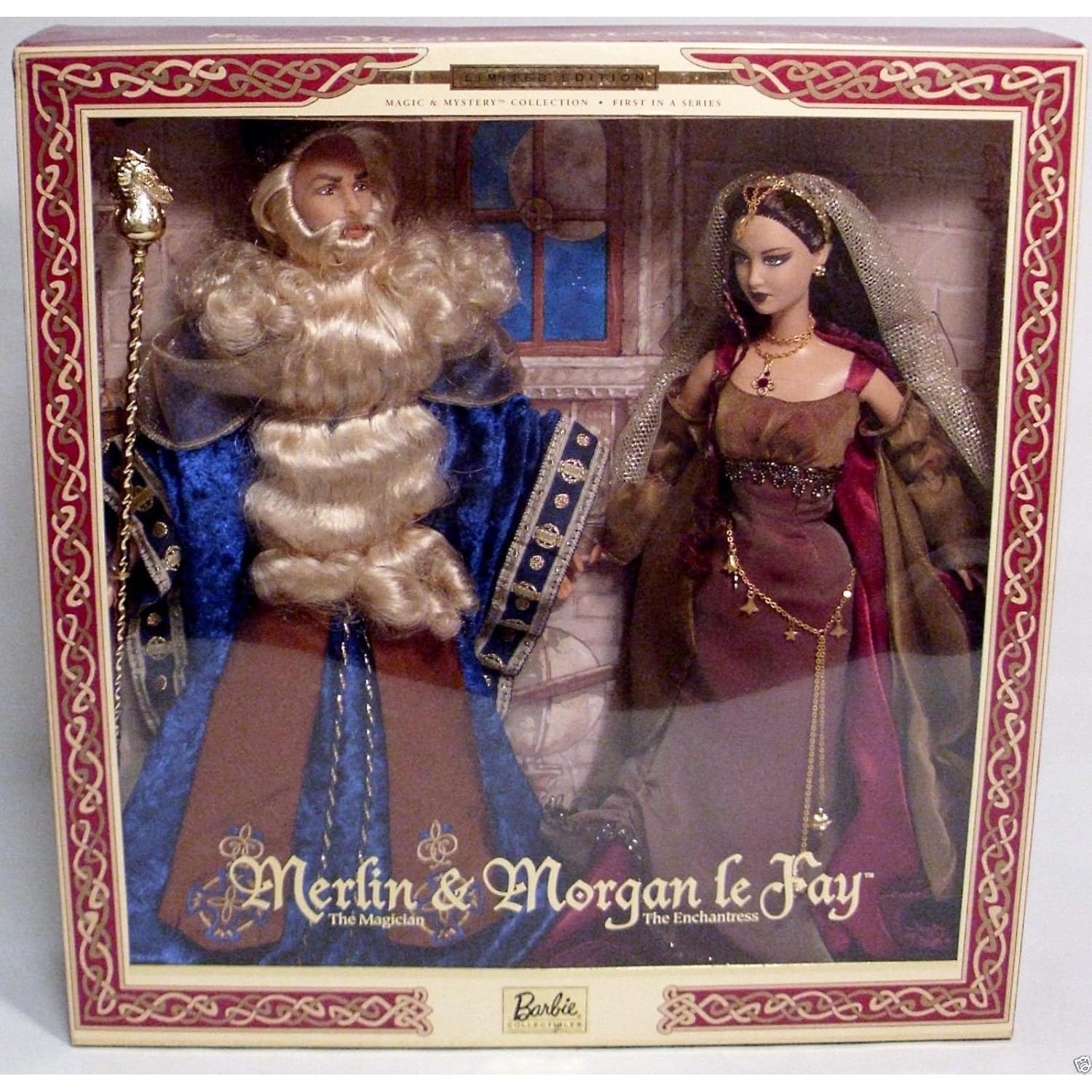 Muñecas Barbie Merlín y Morgan Le Fay 30.48 cm Mattel