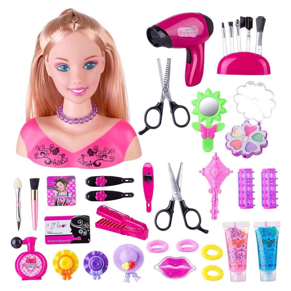 Kit de Juguete de Maquillaje y Estilismo de Cabello Keetopteep - 35 Piezas