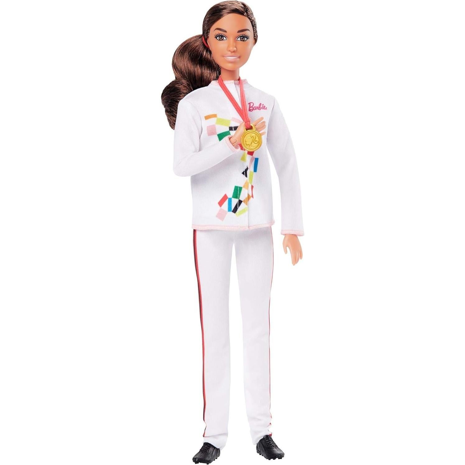 Olympic Games Tokyo 2020 Softball Doll with Softball Uniform, Tokyo 2020 Jacket, Medal, Softball, Bat and Glove for Ages 3 and Up
