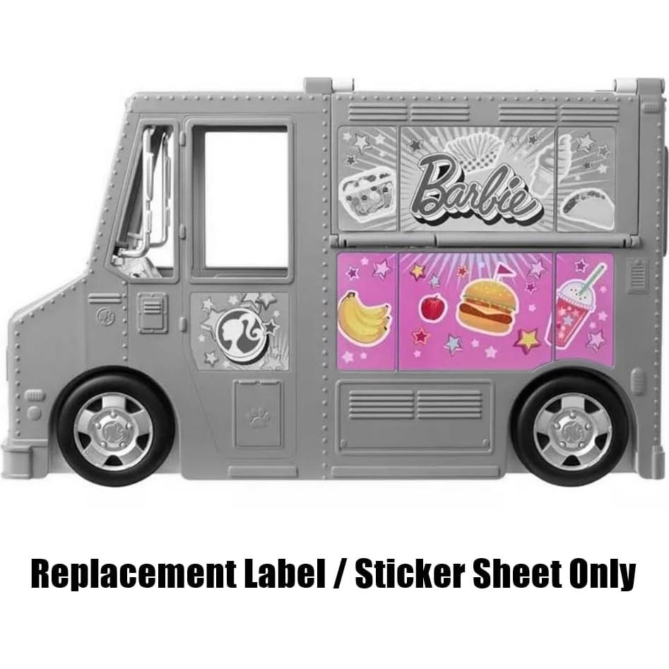 Piezas de Repuesto Barbie GMW07 - Etiquetas Calcomanías